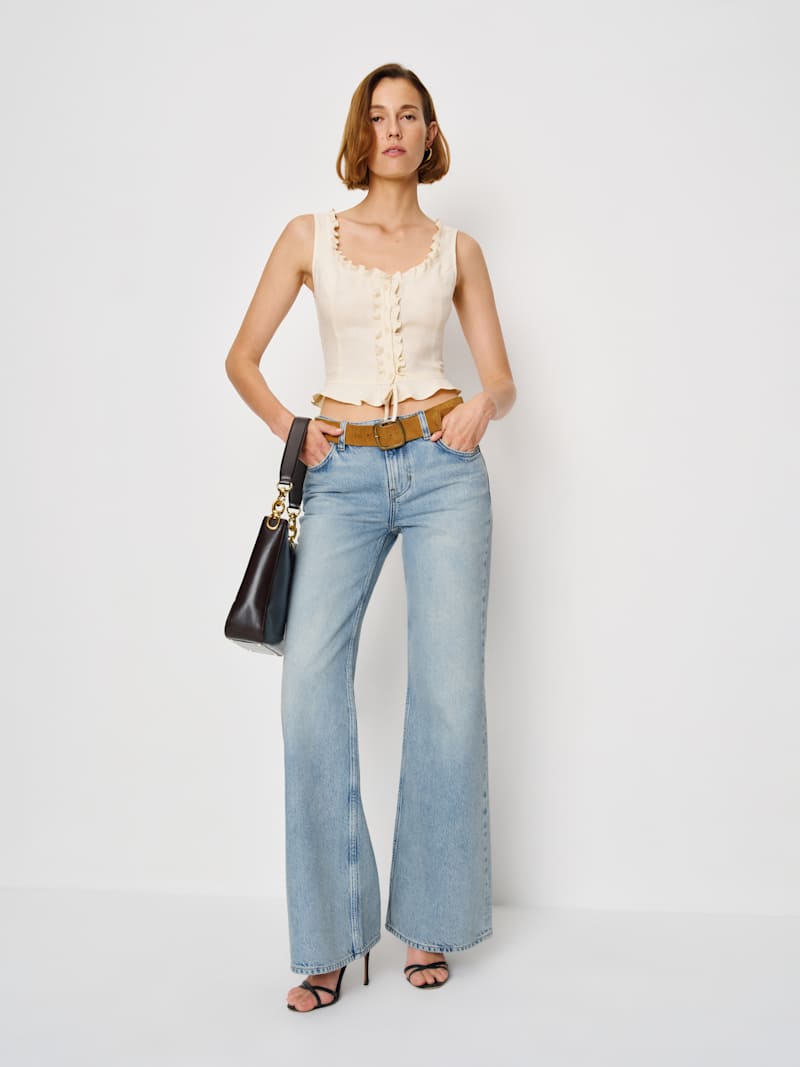 Kara Low Rise Loose Flare Jeans