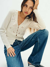 Lowen Regenerative Wool Embroidered Cardigan