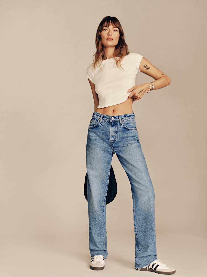 Val 90s Mid Rise Straight Long Jeans