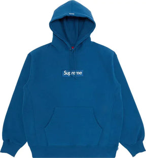 Supreme Box Logo Hooded Sweatshirt 'Blue'