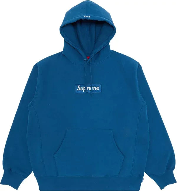 Supreme Box Logo Hooded Sweatshirt 'Blue'