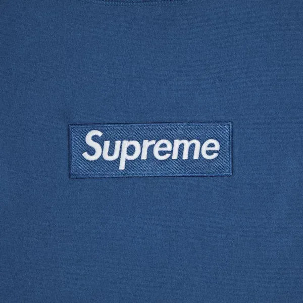 Supreme Box Logo Hooded Sweatshirt 'Blue'