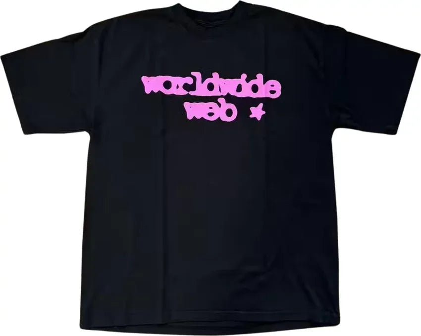 Sp5der Web T-shirt 'Black/Pink'