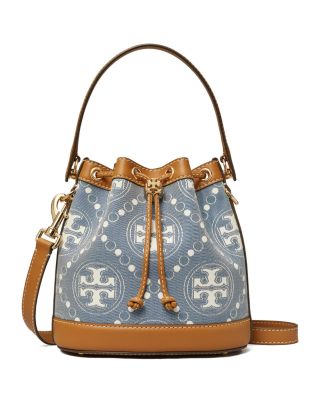 T Monogram Jacquard Bucket Bag