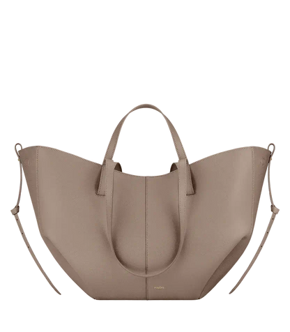 Polene Cyme Edition Textured Taupe - Size: One Size Bags | Shop From The Mirage