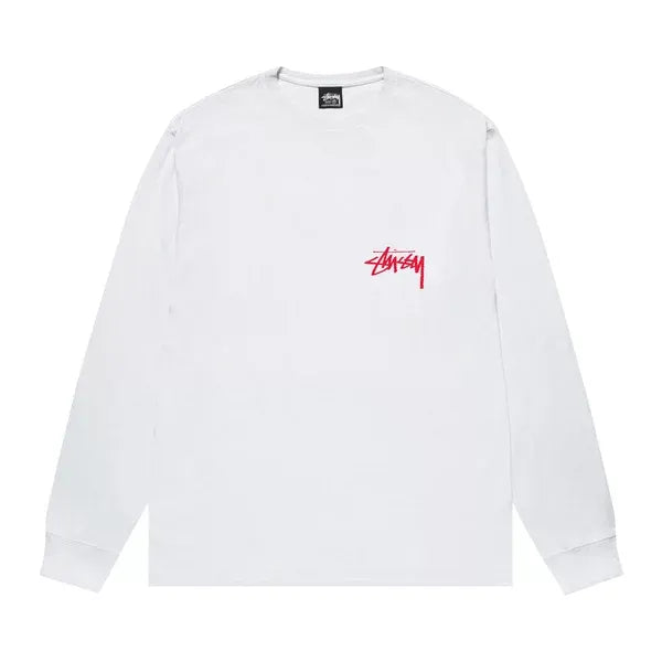 Stussy Beat Crazy Long-Sleeve Tee 'White'