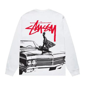 Stussy Beat Crazy Long-Sleeve Tee 'White'