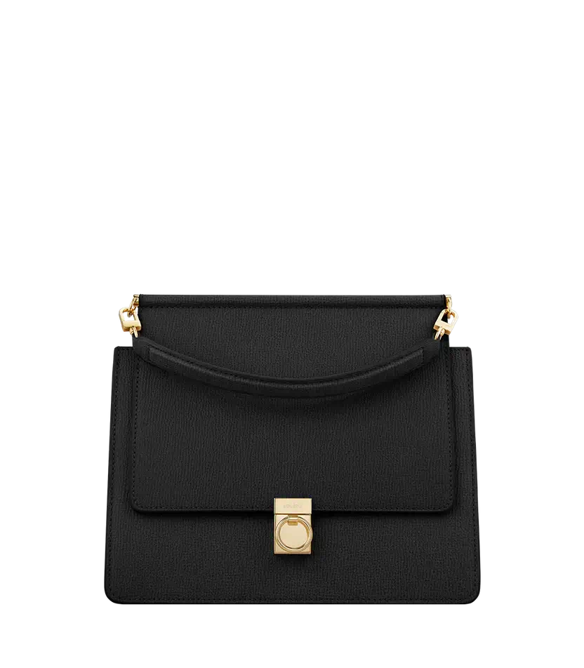 Polene Numéro Sept Edition Textured Black - Size: One Size Bags | Shop From The Mirage