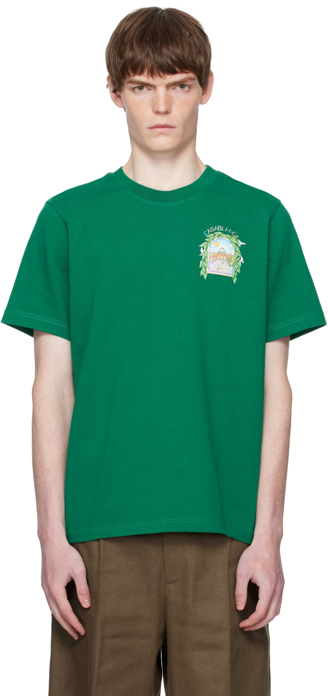 Green L'Arche De Tennis Short-Sleeve T-Shirt