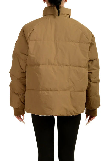BURBERRY IVER DOWN CHECKERED REVERSIBLE PUFFER PARKA JACKET