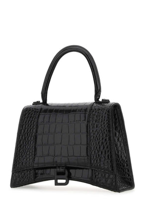 Black Hourglass Satchel Bag