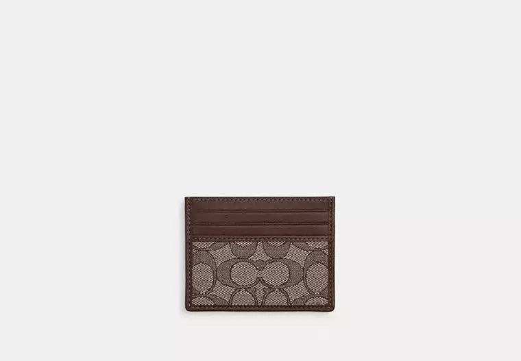 Coach Slim Id Card Case In Signature Jacquard - Wallets | Shop From The Mirage