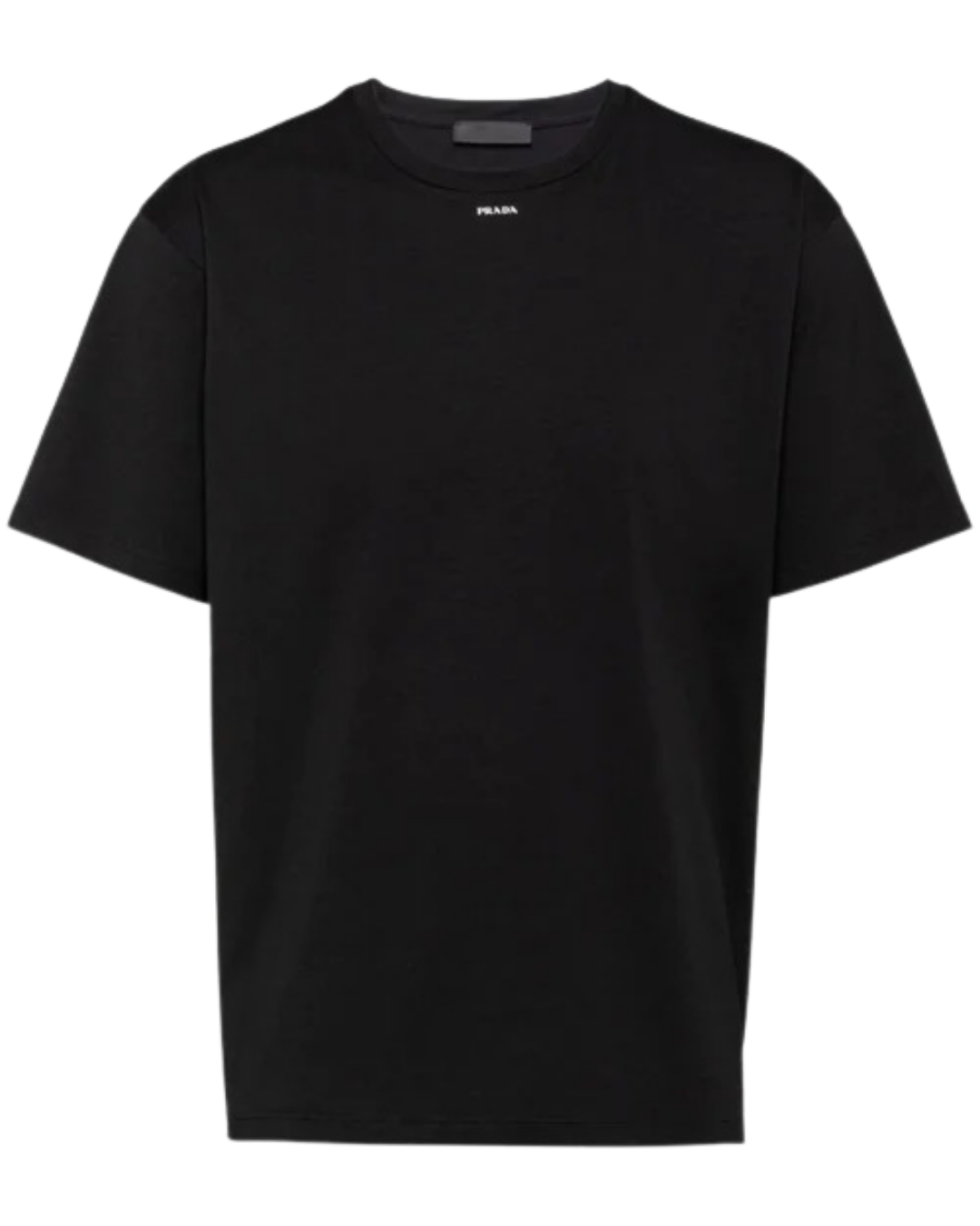 Prada Small Logo Print T-Shirt in Black