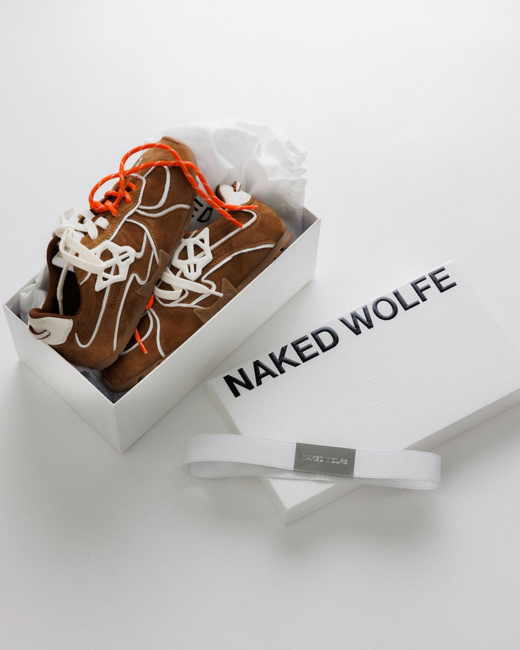 Adored Tan/White Suede