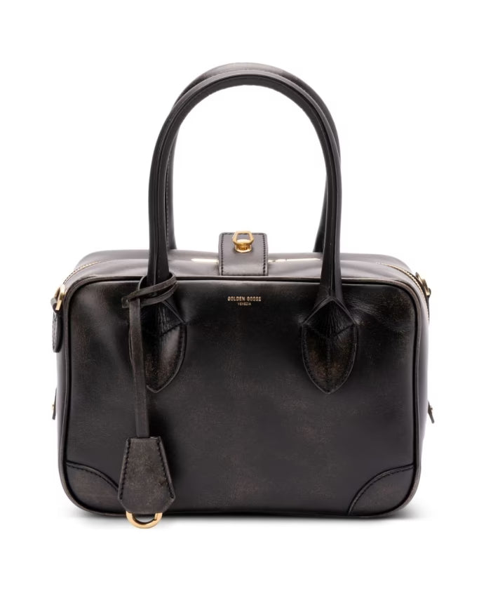 Chic Nero Leather Handbag