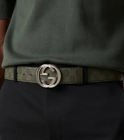 Gucci  gg reversible leather belt