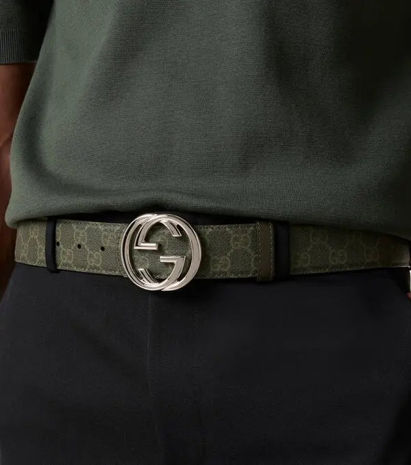 Gucci  gg reversible leather belt
