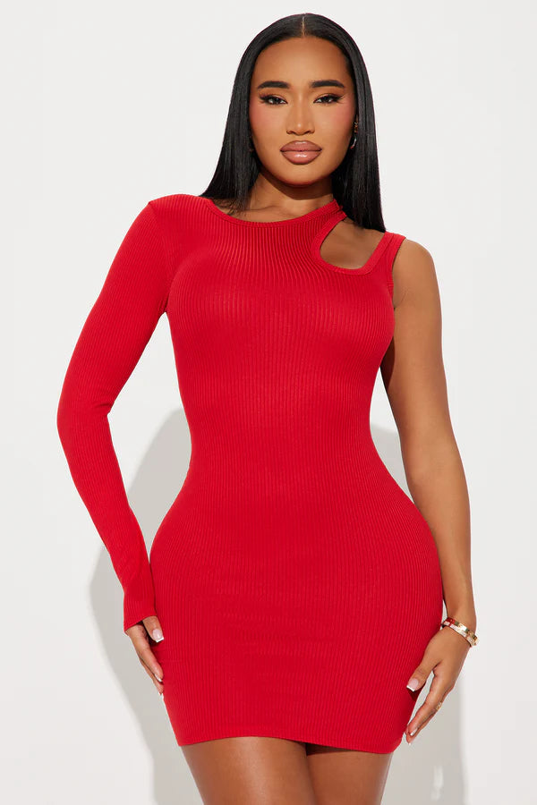 Love Comes Easy Mini Dress - Red