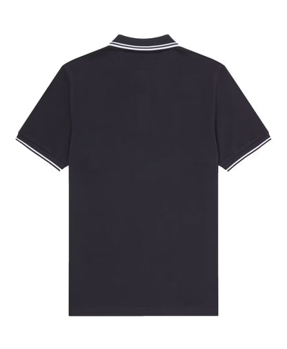 Fred Perry Marino/Blanco Twin Tipped Polo Shirt
