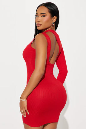 Love Comes Easy Mini Dress - Red