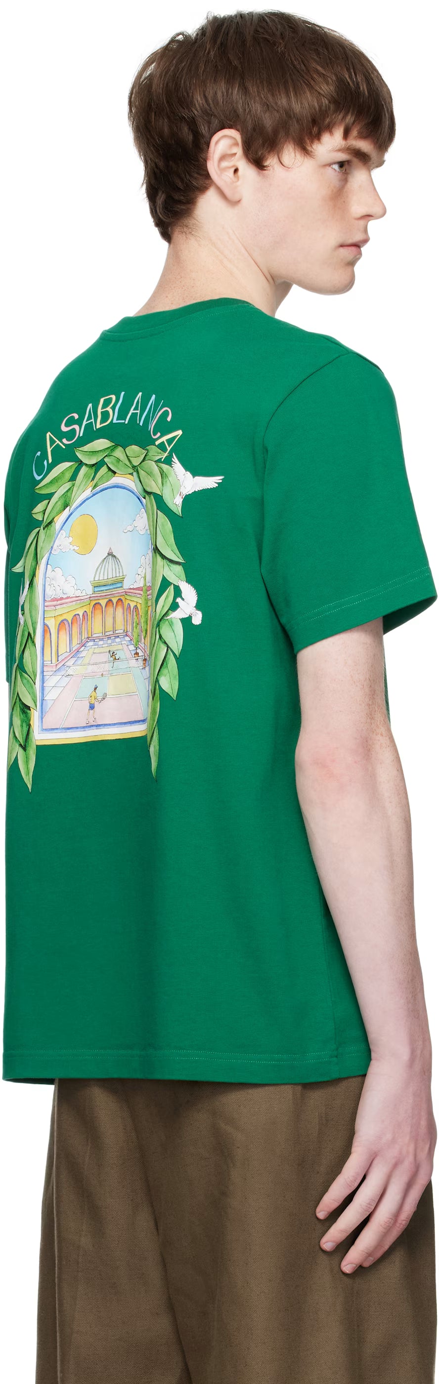 Green L'Arche De Tennis Short-Sleeve T-Shirt