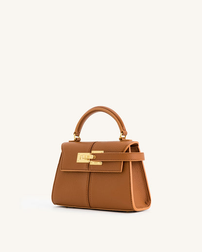 Elise Top Handle Bag - Blue Denim