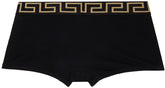 Versace Underwear Black Greca Border Boxers