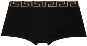 Versace Underwear Black Greca Border Boxers