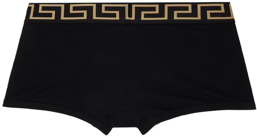Versace Underwear Black Greca Border Boxers