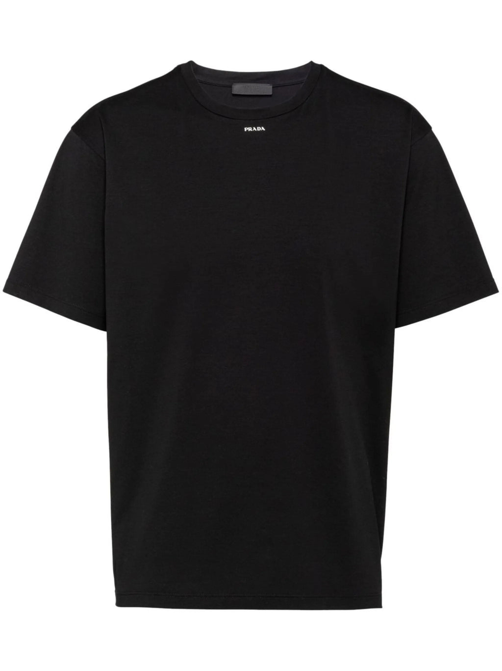 Prada Small Logo Print T-Shirt in Black