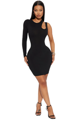 Love Comes Easy Mini Dress - Black