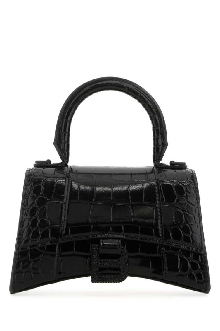 Balenciaga Black Hourglass Mini Satchel Bag - Size: One Size Bags | Shop From The Mirage