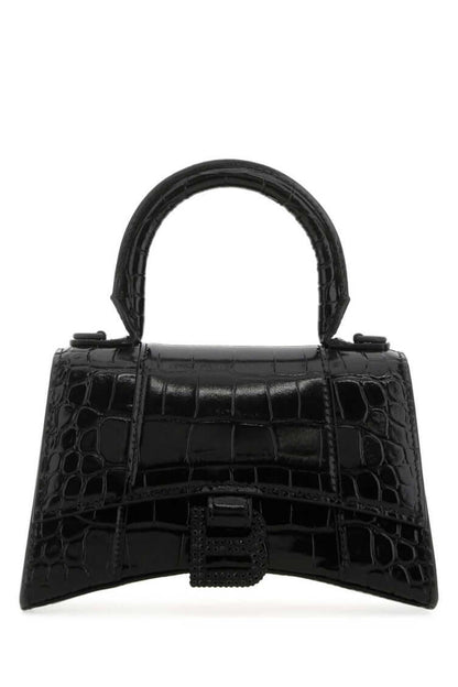 Balenciaga Black Hourglass Mini Satchel Bag - Size: One Size Bags | Shop From The Mirage