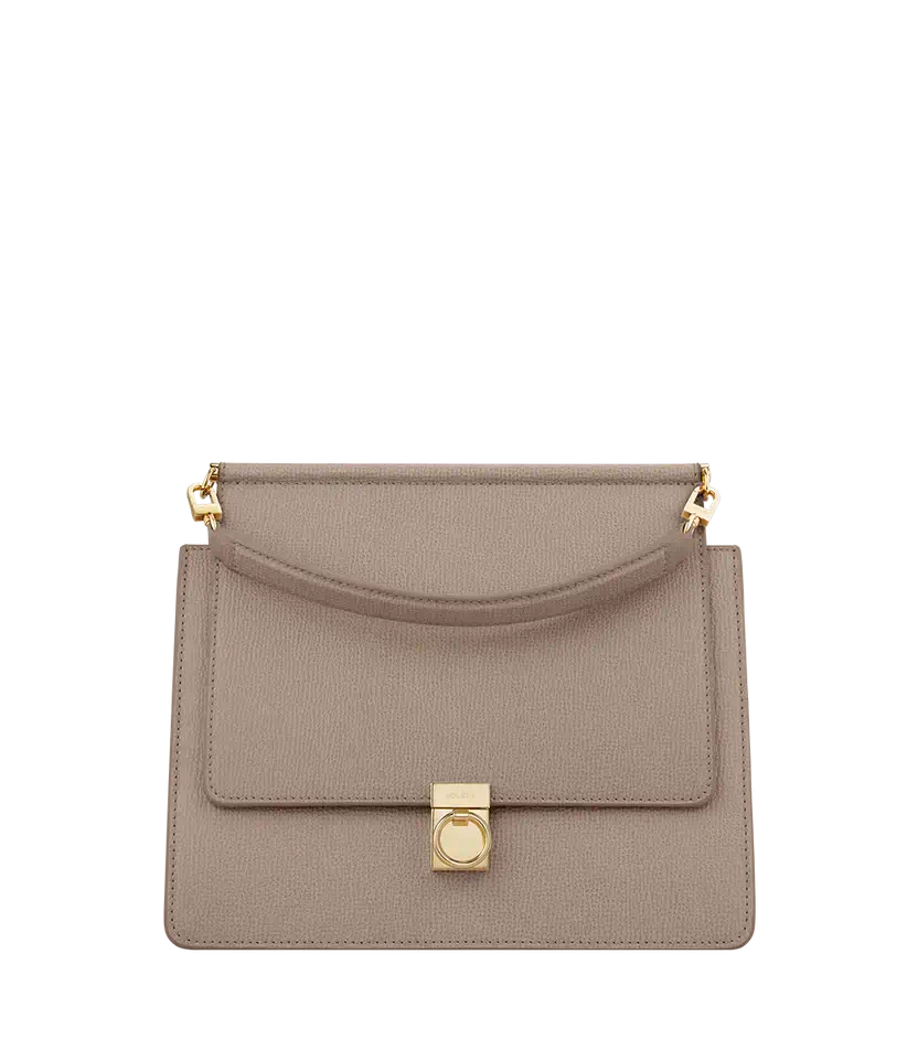 Polene Numéro Sept Edition Textured Taupe - Size: One Size Bags | Shop From The Mirage