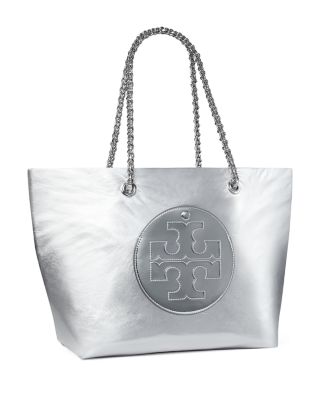 Ella Metallic Nylon Tote Bag