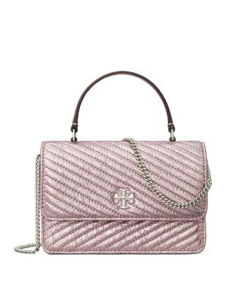 Kira Metallic Quilted Leather Chain Wallet