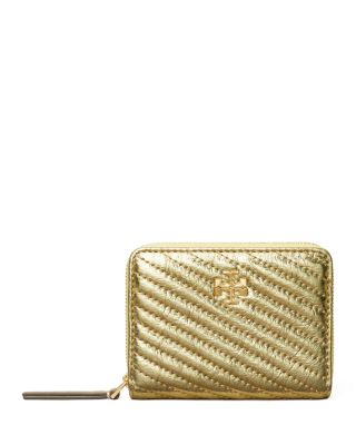 Kira Metallic Moto Quilted Leather Wallet