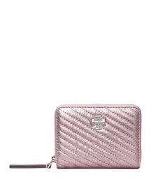 Kira Metallic Moto Quilted Leather Wallet