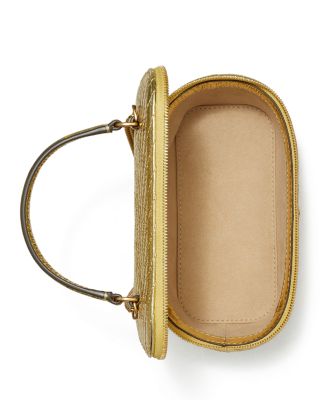 Kira Diamond Quilted Leather Vanity Bag