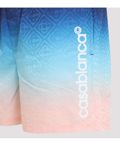 Casablanca Blue Gradient Swim Shorts