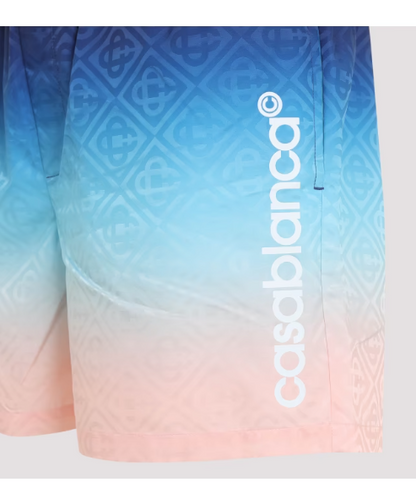 Casablanca Blue Gradient Swim Shorts
