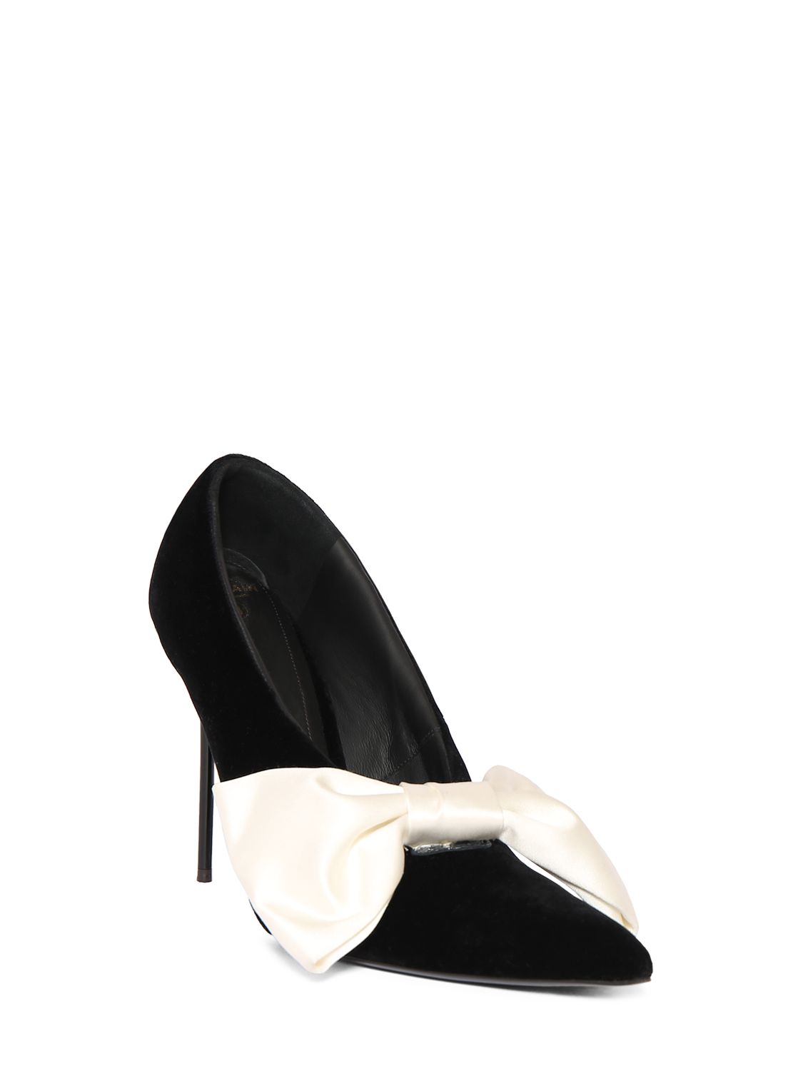 Balmain Balmain 100mm Clara velvet & satin pumps - Size: UK 4.5 Heels | Shop From The Mirage