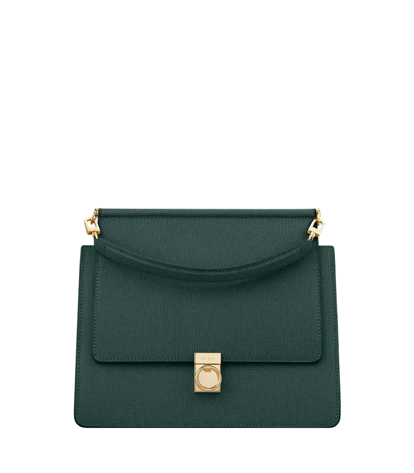 Polene Numéro Sept Edition Textured Green - Size: One Size Bags | Shop From The Mirage
