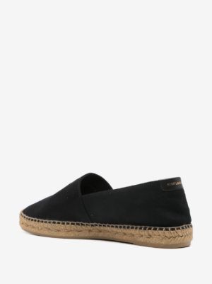 Saint Laurent logo-print canvas espadrilles