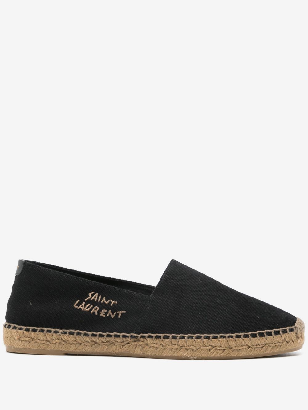 Saint Laurent logo-print canvas espadrilles