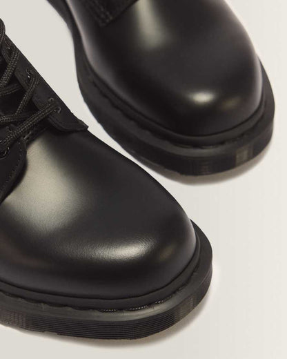 1460 Mono Smooth Leather Lace Up Boots — Black