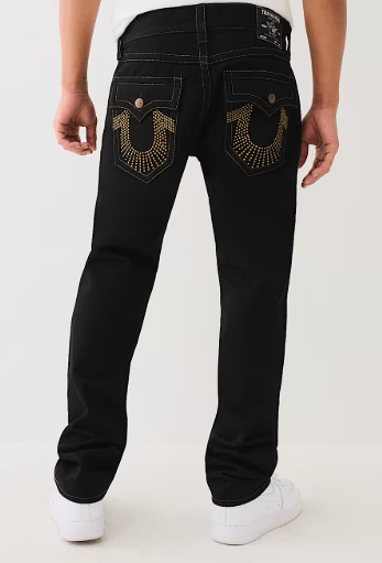 RICKY STUDDED FLAP STRAIGHT JEAN