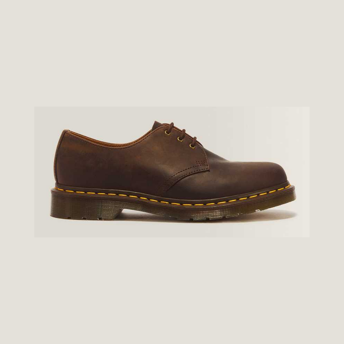 1461 Crazy Horse Leather Oxford Shoes — Brown