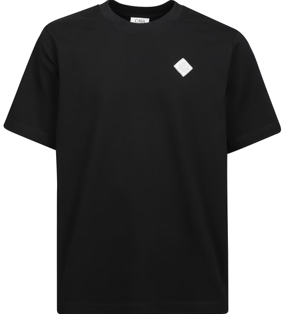 Casablanca Diamond Pearl Short Sleeve Cotton T-shirt