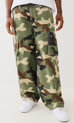 TWILL BIG T CARGO BAGGY PANT